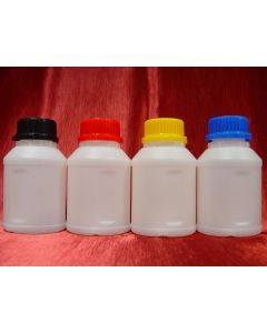 4 X SUW-025, butelki SUWARY 250 ml szt. 4 z zakretkami kolor: B/C/M/Y