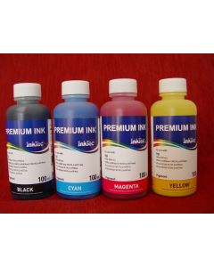 4 x 100 ml- blac pigment, cyan,magenta,yellow InkTec. H7064-100MB/C/M/Y